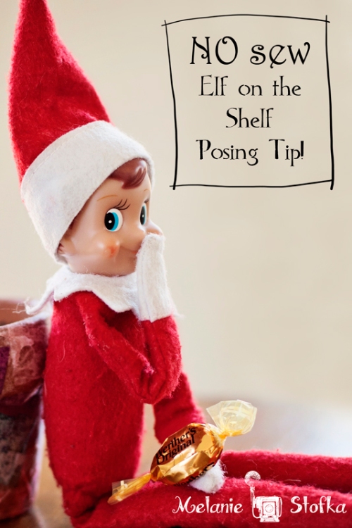 Without glue dots our elf's mischief wouldn't be quite so "mischievous."